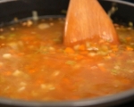 Крем супа от червена леща с чоризо 4