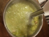 Бобена супа с праз и тиквички 3